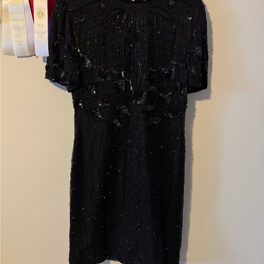 Chic Black Beaded dress